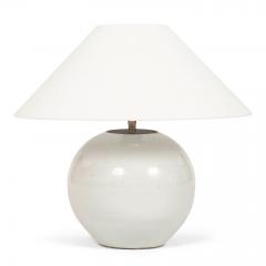 Chinese White Ginger Jar Lamp - 4419629