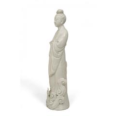 Chinese White Porcelain Woman - 4709521