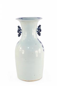 Chinese White and Blue Chrysanthemum and Bird Porcelain Urn - 4200096