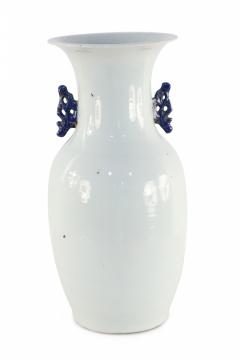 Chinese White and Blue Garden and Bird Design Porcelain Urn - 4200083