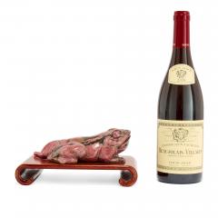 Chinese carved rhodonite model of a toad - 4467183