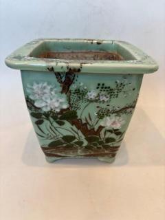 Chinese celadon square jardiniere - 4671207