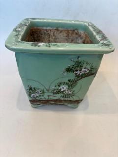 Chinese celadon square jardiniere - 4671210