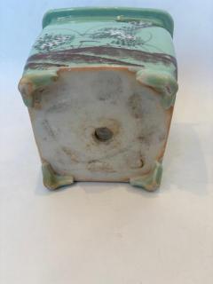 Chinese celadon square jardiniere - 4671212