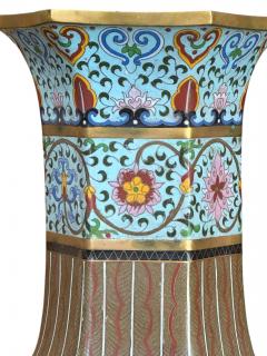 Chinese cloissone enamel vase - 4424885