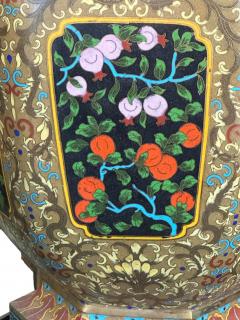 Chinese cloissone enamel vase - 4424899