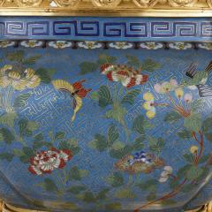 Chinese enamel and French gilt bronze Chinoiserie jardini re - 1543187