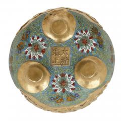 Chinese ormolu and cloisonn enamel vase for the Islamic market - 3654145