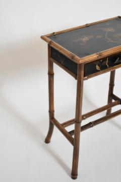 Chinese style bamboo bedsisde table 1910s  - 4682867