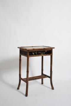 Chinese style bamboo bedsisde table 1910s  - 4682906