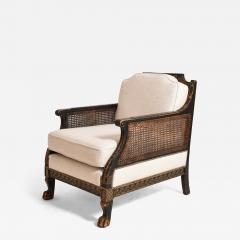 Chinese style lion paw feet armchair XIXth c  - 4562520