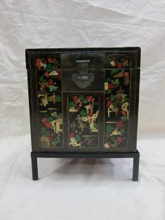 Chinoiserie Antique Painted Box Table - 3387774