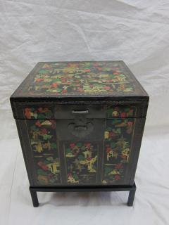 Chinoiserie Antique Painted Box Table - 3387776