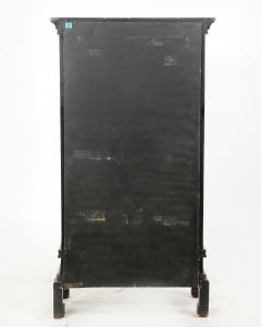 Chinoiserie Black Lacquer Bookcase Display Cabinet - 1841181