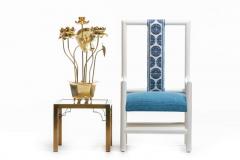 Chinoiserie Blue and White High Back Chair from the Miami Viceroy - 1976513