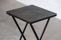 Chinoiserie Folding Iron Side Table - 2852212