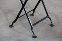 Chinoiserie Folding Iron Side Table - 2852220