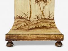 Chinoiserie Painted Wood Brass Table Lamp USA 1960s - 4308392
