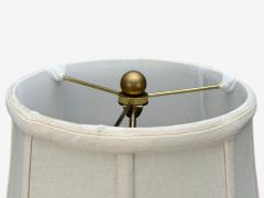 Chinoiserie Painted Wood Brass Table Lamp USA 1960s - 4308394