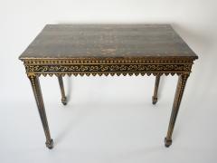 Chinoiserie Parcel Gilt Black Lacquer Table - 858276