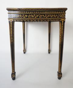 Chinoiserie Parcel Gilt Black Lacquer Table - 858277