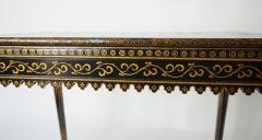 Chinoiserie Parcel Gilt Black Lacquer Table - 858286