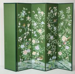 Chinoiserie Six Panel Hand Decorated Screen - 1176760