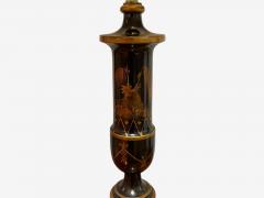 Chinoiserie Style Ebonized Wood Gilt Table Lamps USA 1960s - 4149426