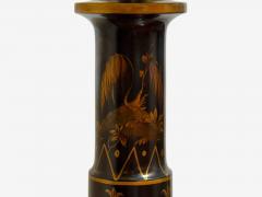 Chinoiserie Style Ebonized Wood Gilt Table Lamps USA 1960s - 4149428