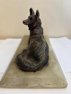 Chiparus Bronze Reclining Dog - 4665197