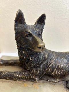 Chiparus Bronze Reclining Dog - 4665201