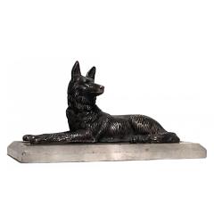 Chiparus Bronze Reclining Dog - 4693577