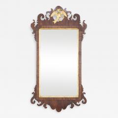 Chippendale Fretwork Mahogany Mirror with Gilt Phoenix - 2106018