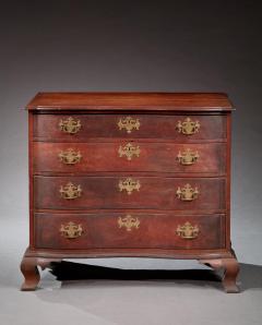 Chippendale Oxbow Chest with Blocked Ends - 241424