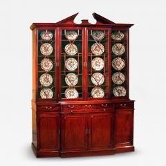 Chippendale Period Mahogany Breakfront Bookcase - 3993571