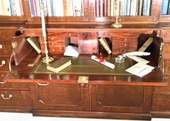 Chippendale Period Mahogany Secretaire Breakfront Bookcase - 4478124