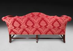 Chippendale Period Mahogany Triple Camel Back Settee - 4307440
