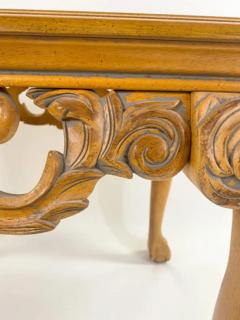 Chippendale Queen Ann Style Carved Wood Coffee or Cocktail Table - 2866220