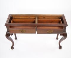 Chippendale Style 19th Century Mahogany Two Part Bookcase Cabinet on Stand - 4552806