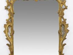 Chippendale Style Carved Giltwood Antique Pier Mirror 19th Century - 980228