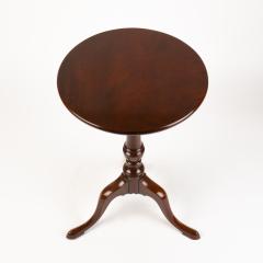 Chippendale mahogany circular tilt top candle stand - 1939592