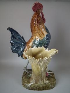 Choisy le Roi Choisy Majolica Rooster Cockerel Vase by Paul Comolera - 1755150