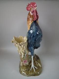 Choisy le Roi Choisy Majolica Rooster Cockerel Vase by Paul Comolera - 1755151