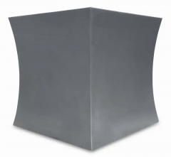 Chris Lehrecke Chris Lehrecke Ralph Pucci Stainless Steel Concave Pedestal Side Table or Stool - 2875412