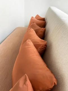Chris Lehrecke Ralph Pucci Chris Lehrecke Armless Mahogany Sofa With Loose Cushions - 4002136
