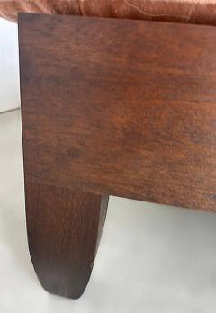 Chris Lehrecke Ralph Pucci Chris Lehrecke Armless Mahogany Sofa With Loose Cushions - 4002148