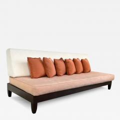 Chris Lehrecke Ralph Pucci Chris Lehrecke Armless Mahogany Sofa With Loose Cushions - 4004045