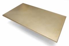 Christian Aime Heckscher Rare Christian Heckscher Brass Etched Coffee Table - 265998