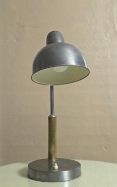 Christian Dell 1933 Pre War Bauhaus Kaiser Idell Natural Steel Model 6551 Desk Lamp Germany - 4694425