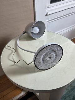 Christian Dell 1950s Mid Century German Hala Zeeland Model 110 White Polished Aluminum Lamp - 4694439